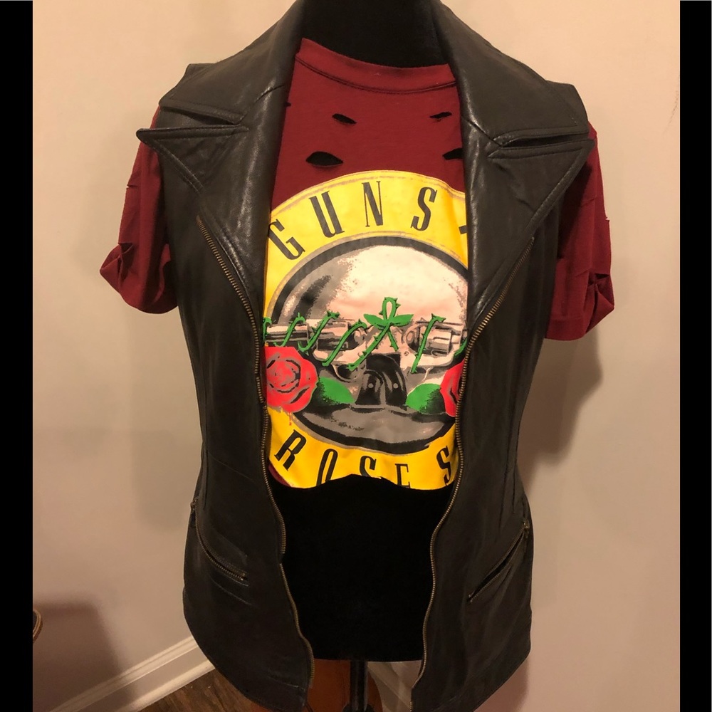 Vintage leather vest
